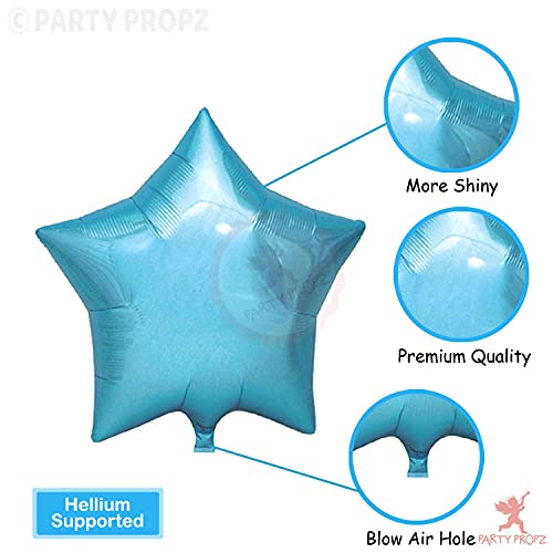 Party Propz 2nd Birthday Decoration Items Blue For Boys - 56Pcs Two Sweet Decoration - material latex, rubber, foil