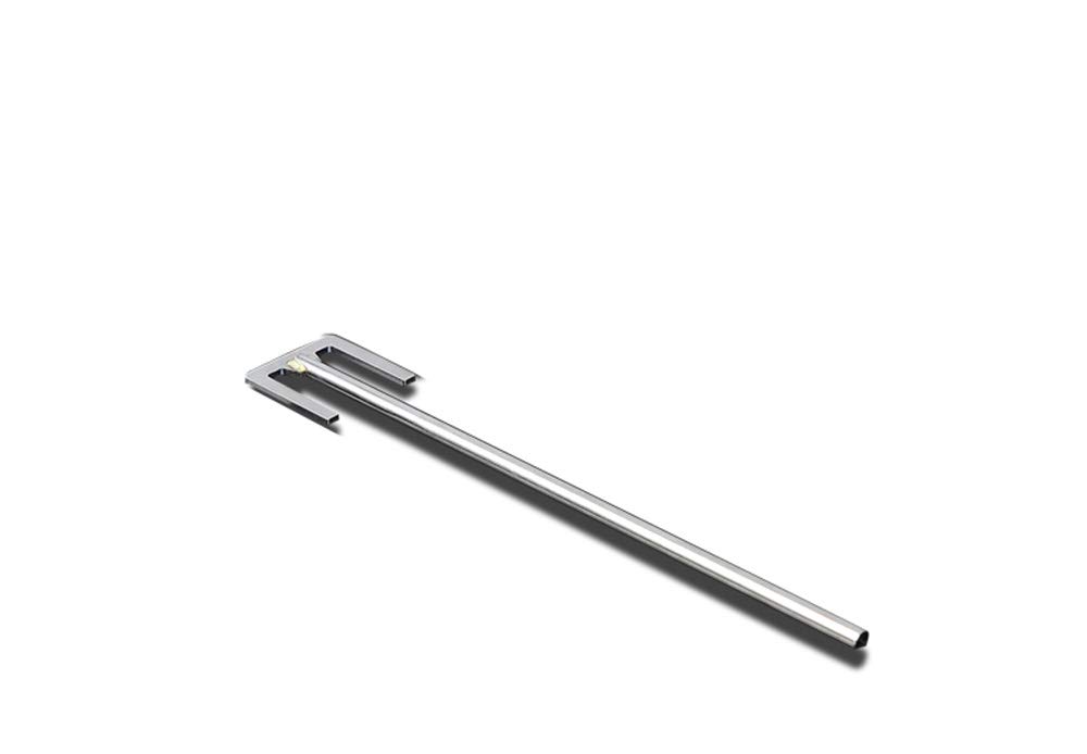 1pc lab Stainless Steel E-Type Blade Paddle Stirrer Impeller Paddle with Rod (8x350x70mm)