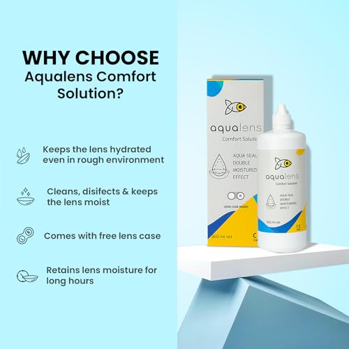 Image of Aqualens Comfort Contact Lens Solution - Multipurpose - 360ml + 1 Lens Case