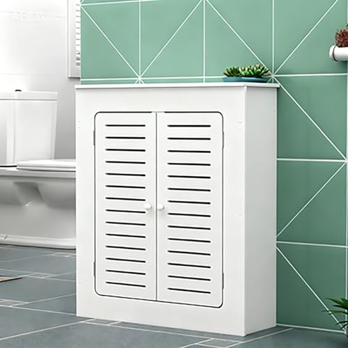 KLWQR Cubre Radiadores Blanca para Armario de Baño con 2 Puertas Armario Cubre Calentador Cubrecontador Panel de Acceso para Calefacción en Sala de Estar(70x80x15cm/28x31x6in)