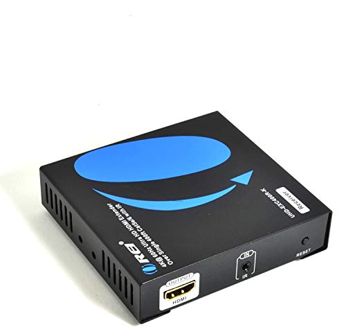 OREI HDMI Extender Over Single CAT5e/CAT6 Cable One to Many 4K @ 60Hz with IR Remote- Up to 400 Ft (Receiver Only)