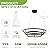 Benkut Modern LED Chandelier Black Dimmable 3 Ring Pendant Light for Dining Room, Kitchen Chandelier Circular with Remote Control Flush Mount High Ceiling Light for Living Room, 3000K-6500K