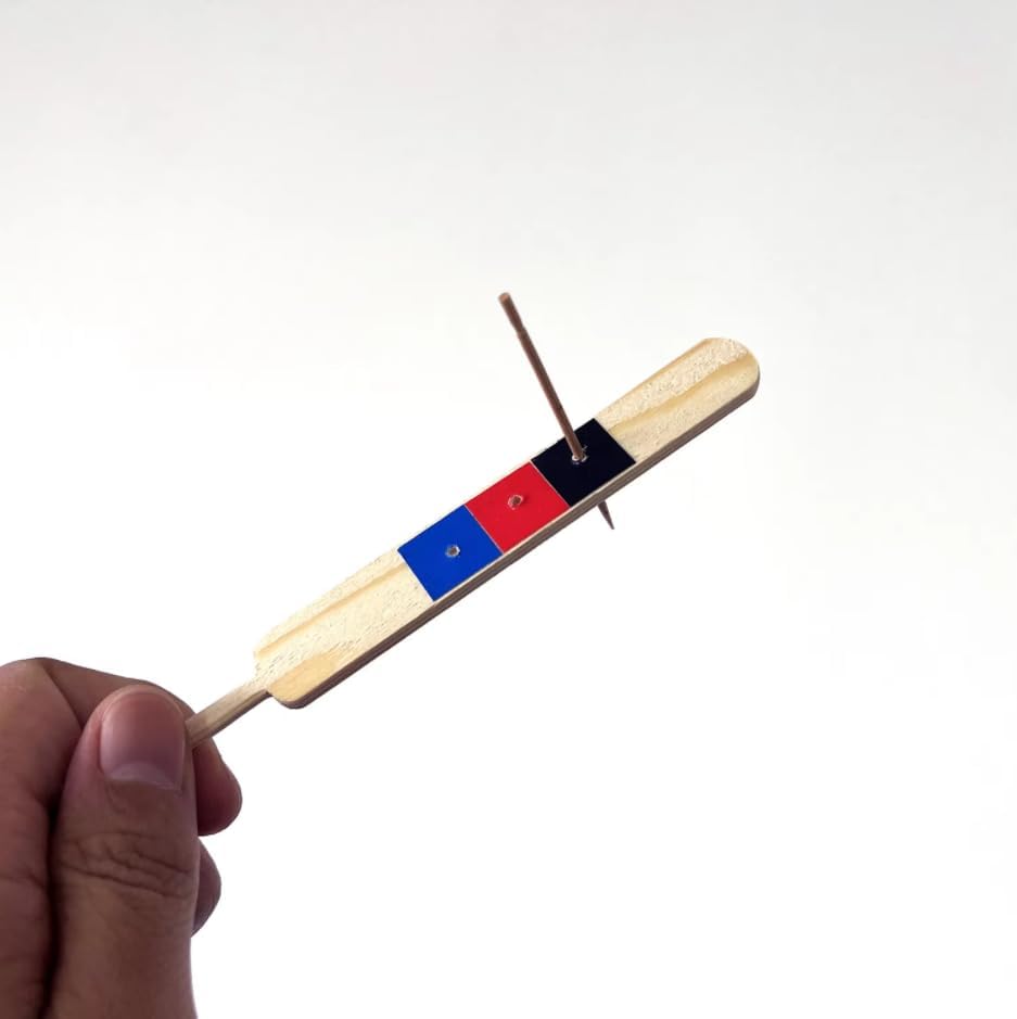 SUMAG Cross Hole Stick Magic Tricks Stick Jumps Between Holes Visual Magic Close-up Street Illusions Gimmick Mentalism Prop Easy to Do