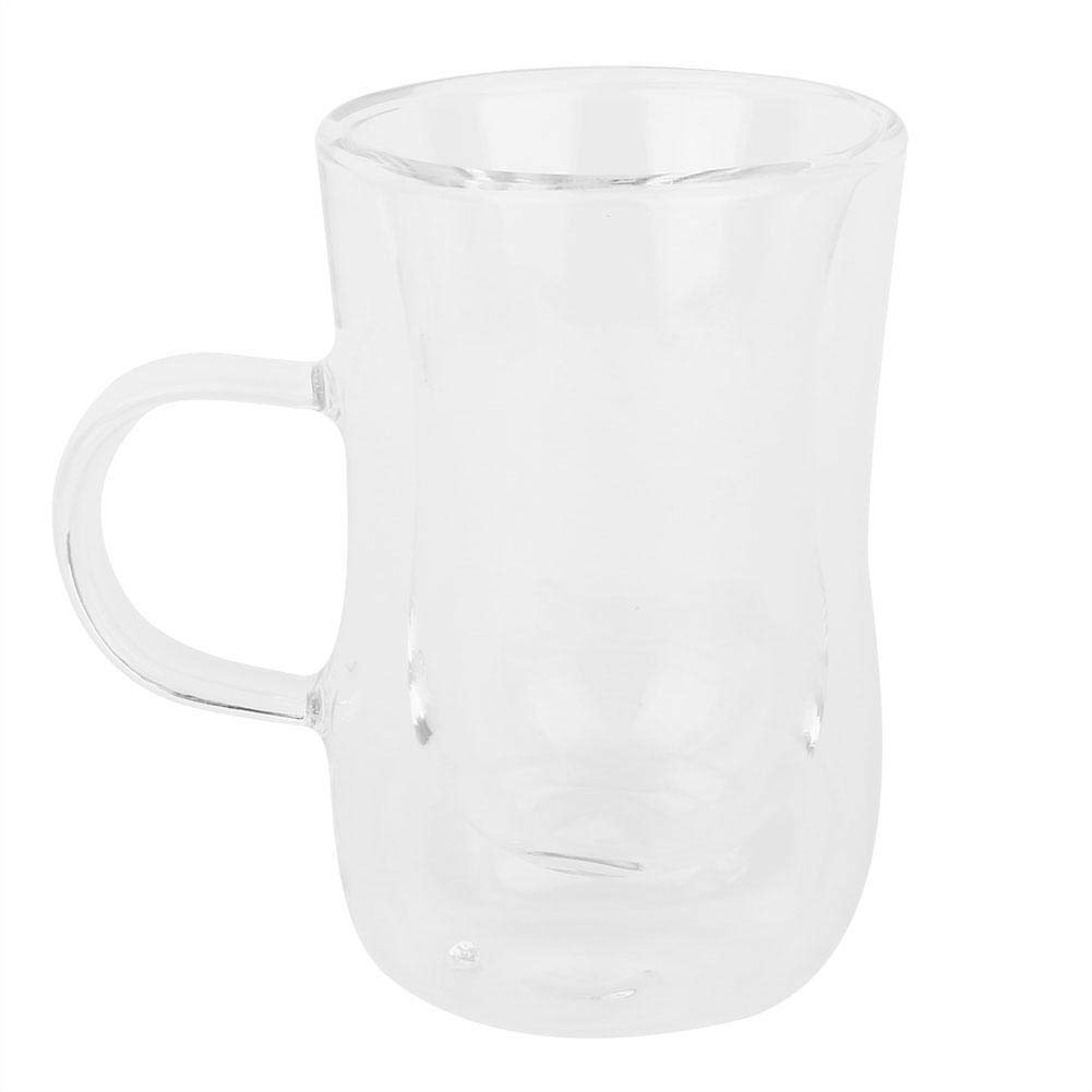 Double Glass Creative Transparent Anti-Scalding Tea Cup Ice Coffee Cup Milk Cup Insulation Cup