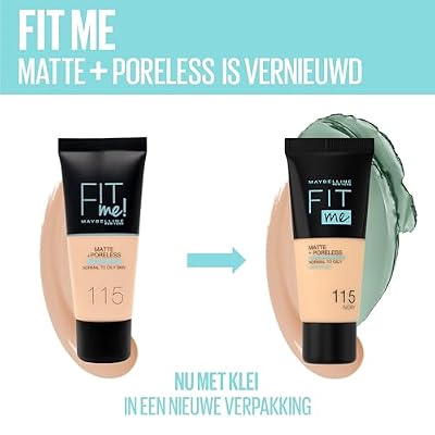 Maybelline New York Fit Me Matte & Poreless Foundation 102 Fair Ivory 30ml