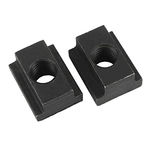 Aexit M10 Female Quality Parts Thread Steel T-Slot Nut Grade 12.9 Tapped Through 2pcs Model:48as197qo640