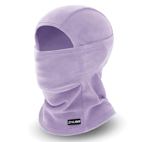 Kids Fleece Balaclava Ski Mask,Face Mask Neck Warmer for Boys Girls,Windproof Face Cover for Cold Weather Skiing Cycling