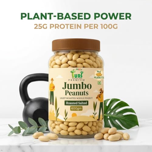 Image of Turf Fresh Jumbo Roasted Salted Peanuts, 300g x 2 Jar