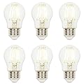 Westinghouse Lighting 5316620 4.5 Watt (40 Watt Equivalent) A15 Dimmable Clear Filament LED Light Bulb, Medium Base, 6 Pack