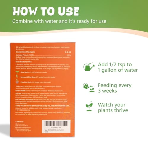 Fertilizante orgánico cítrico en polvo 2oz miniatura 4