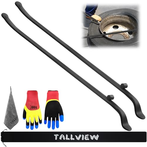 TALLVIEW Semi Tire Changing Tools, Tire Bars for Semi Truck, Durable Tire Iron, Tire bar, Semi Tire Changing Tools for Truck, SUVs, Pickups, RVs, etc. 38in*4/5in