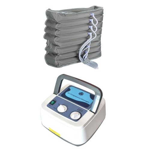 Equipo De Presoterapia Pies Piernas Y Abdomen Casa, Maquina para Presoterapia para Casa 4 6 8 Camaras Botas De Compresión para Piernas, Maquina Presoterapia Profesional (8 Chambers, 1 Waist)