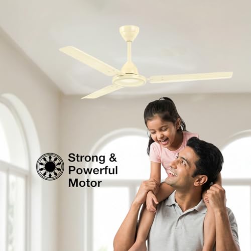 Image of Havells REO Vaayu 1200 mm ES Ceiling Fan | High Speed, High Air Delivery | Strong & Powerful |Air Delivery: 220CMM| RPM: 370| 2 Year Warranty | (Pack of 1, Bianco)