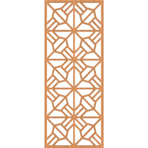 Image of Auburn Decorative Pierced Fretwork Wood Wall Panels, 15 3 /8 inchW x 39 3 /8 inchH x 1 /4 inchT, Cherry