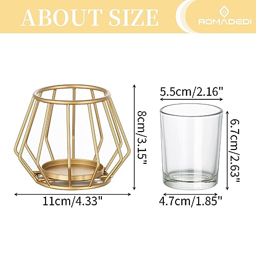 Romadedi B0CB7Q542D Geometric Tea Light Candle Holders thumb #4