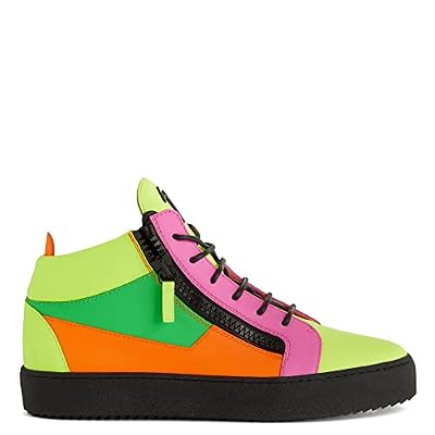 Giuseppe Zanotti, Kriss Neon Multicoloured Mid-Top Sneakers
