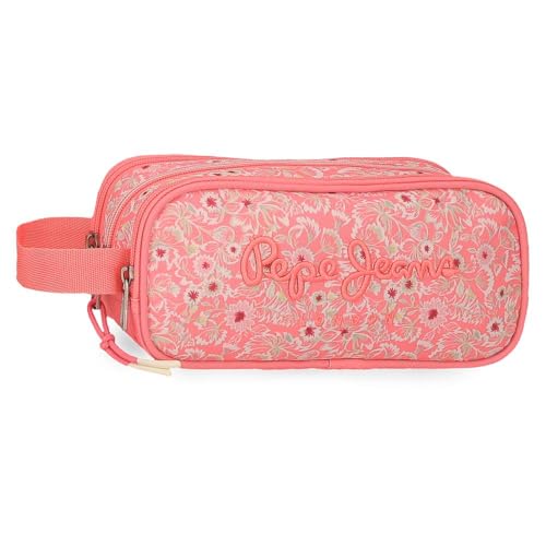 Pepe Jeans Nahid Estuche Triple Rosa 22x10x9 cms Poliéster by Joumma Bags