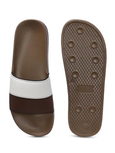 Image of hummel CAMP MEN COLOUR BLOCK SLIDERS Comfortable Cushioned Sole Arch Support Durable Lightweight Flexible Trendy Style Flip flops and Slippers Slides for Men Daily use Chappal