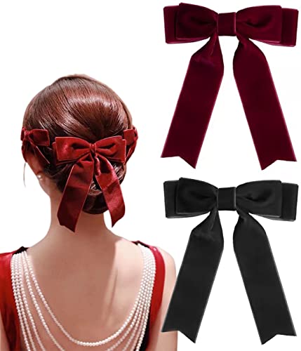 Lot de 2 pinces à cheveux larges pour femme avec nœud Accessoires de cheveux élégants pour filles et enfants Cover