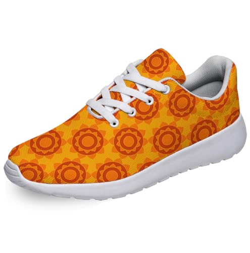 Women Men Ethnic Native Indian Geometric Prints Shoes Slip On Running Shoes Athletic Tennis Sneakers White Size 6