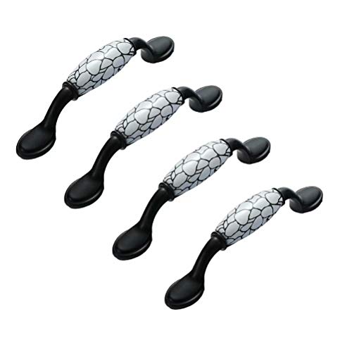 BOZONLI 4 Pack Ceramic Handles, Cupboard Handles