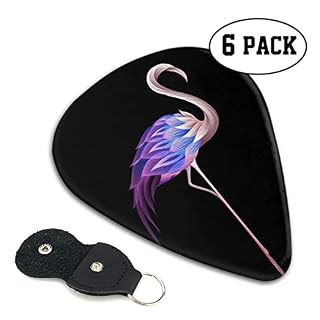 Abstrait Flamingo Lot de 6 médiators pour guitare acoustique, guitare électrique, basse, ukulélé – fin, moyen et épais. - Les Beatles, Paul McCartney, John Lennon, RIngo Starr, George Harrison Abstrait Flamingo Lot de 6 médiators pour guitare acoustique, guitare électrique, basse, ukulélé – fin, moyen et épais. – Image 2