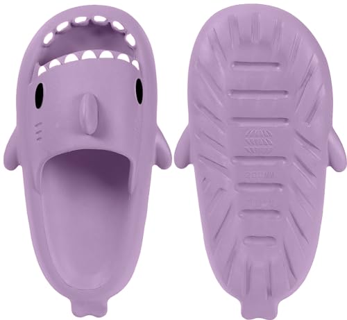 Image of KVbabby Kids Shark Slides Boys Girls Cloud Sandals | Cloud Sandals,Open Toe,Beach Pool Water Shoes,Slip-on,Lightweight,Non-Slip,Soft,Flexible,EVA Slippers