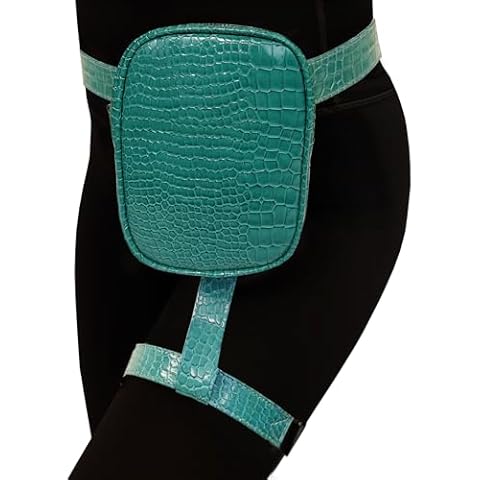 INNTURT Leg Harness Bag Leg Bag Synthetic Leather Thigh Bag Hip Bag Fanny Packs Thigh Harness Women Green Cover