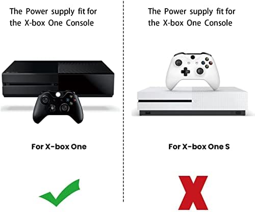 Xbox One 전원 공급 장치 브릭, [고급 QUIET VERSION] AC 어댑터 전원 공급 장치 코드 교체 Xbox One 100-240V, 블랙 — 사진 3