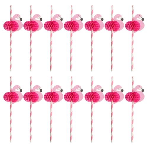 Pitillos de papel flamenco Holibanna 25 unidades multicolor miniatura 1