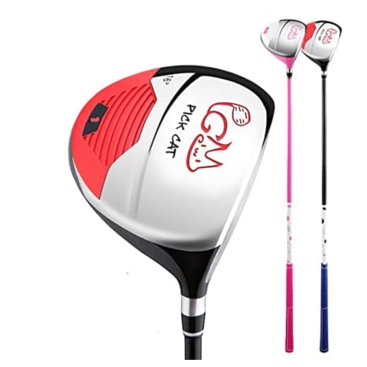 Golf Club Wood Driver Kids 1# Golf Clubs Wooden Rod Fairway Woods Junior Golf Putter (6-8 Years, Yellow)