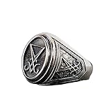 Cooler Ring: Der ring der Männer hat einen modernen Look und ein trendiges Design und sieht daher fantastisch und großartig aus. Es ist ein cooler Ring für Männer. Dies ist ein Ring, der mutiger Männer würdig ist. Dieser Vintage Punk ring kann dem Träger viel Glück bringen und den Träger mutiger machen.