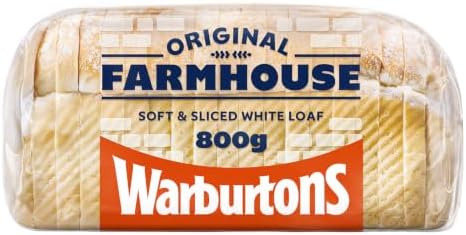 Warburtons Farmhouse Soft White Bread, 800g