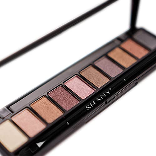 Shany Je Taime Travel Eyeshadow Palette - 10 Nude Eye Shadows In Mini Makeup Palette With Blendable Matte And Shimmer Shades And Mirror #TOP7
