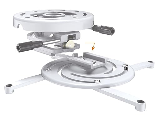 Soporte de techo para proyector blanco universal myWall H 16 WL 3