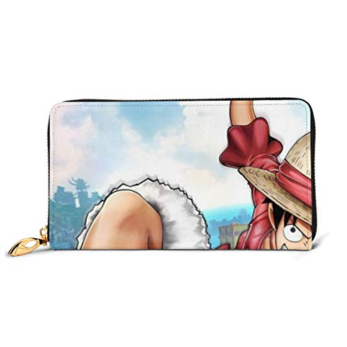 Preisvergleich Produktbild Einteilige Ledergeldbörse mit echtem Reißverschluss, stilvoll, nützlich, tragbar, langlebig