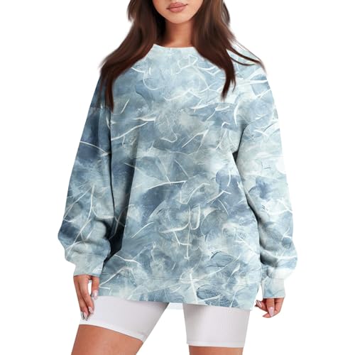 Zipper Hoodie Y2k Pulli Damen Pullover Oversize Damen Aesthetic Hoodie Damenpullover Langarm Blusenshirt Damen Sweatshirt Damen Mit Kapuze Zip Hoodie Oversized Pullover Damen Elegant（2-Sky Blue,L)