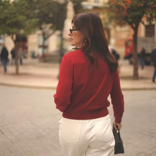 Image of GOELIA Women Wool Blend Lightweight Cardigan Sweaters 2026 Spring Business Casual Solid Long Sleeve Knitted Cardigan Top