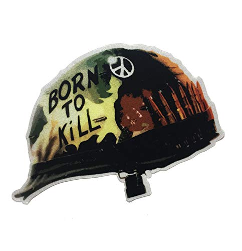 The Tactical Born to Kill Full Metal Jacket Helmet Reflective DECAL/Sticker 3x2