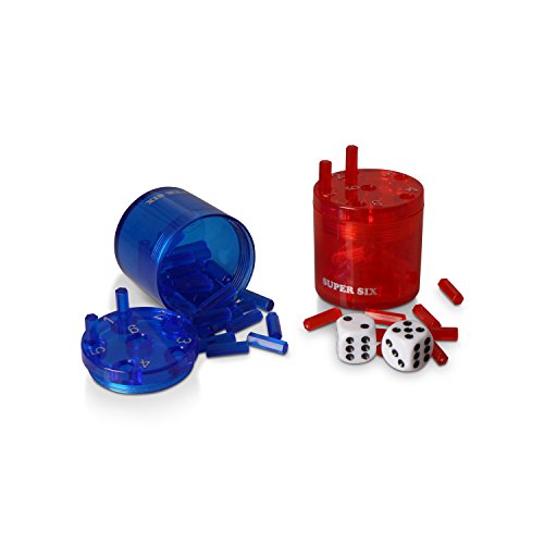 Bestsaller Super Six Reisespiel 36 Stäbchen 2 Würfel