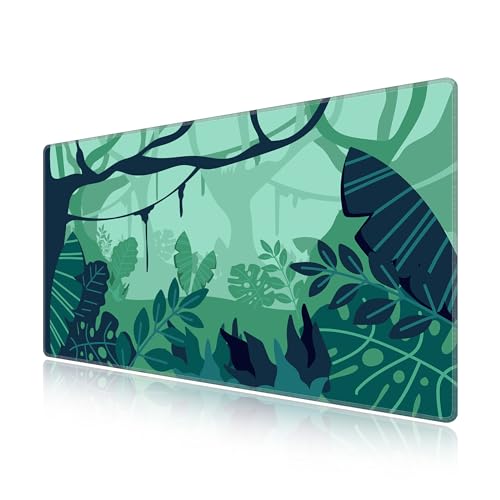 Tapis de souris XXL grand format 70x40cm anti-effilochage pour clavier
