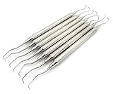 GRACEY CURETTE SET OF 7 PERIODONTAL CURETTES HOLLOW HANDLE