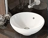 Medida: 40 x 15 cm Art&Bath Bol lavabo porcelana sobre encimera, 40 x 15 cm