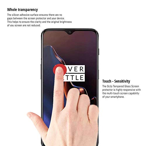 Image of VZZR� Premium Tempered Glass for One Plus 7 Screen Protector - Full Glue Full HD 9H Hardness 2.5D Curved Full Edge-to-Edge Anti Scratch Screen Guard for OnePlus 7 (Black)