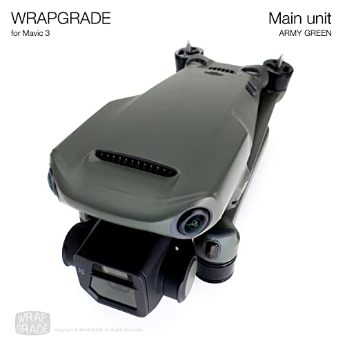 Image of WRAPGRADE Full Skin Stickers for DJI Mavic 3 / Mavic 3 Classic (Army Green)