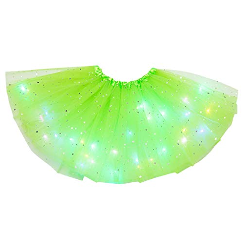 Lkdhuys Gonna Tulle Ragazze LED Gonna da Ballo