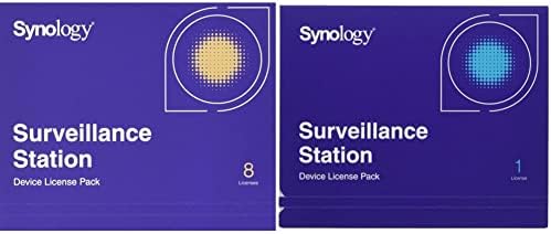 Synology IP Camera License Packs for 9 Cameras (CLP8 + CLP1)