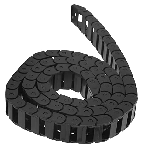 Corrente de Arrasto de Cabo Preto Longo de 1 M de Plástico para CNC Com Conector Final, Ampla Gama d