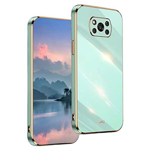 UPLAI Case for Xiaomi Poco X3 Pro/Poco X3 NFC, Ultra Thin Shockproof Protection Cover with Electroplating Design