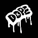 (1) iJDMTOY Cool Urban Graffiti Drip Style Dope Die-Cut Decal Vinyl Sticker